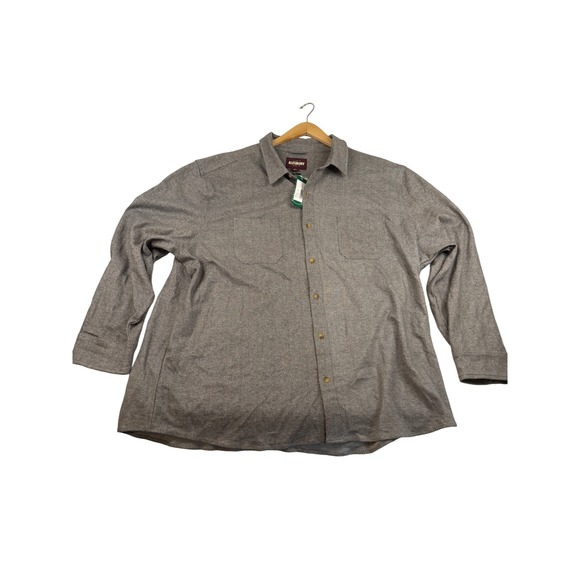 ALESBURY Other - Alesbury Mens 3XL Gray Herringbone Button Down Shirt Long Sleeve Stitch Fix NEW